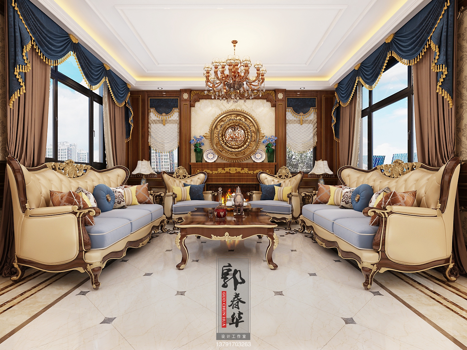 曲阜名城御府孔老师别墅欧式设计方案